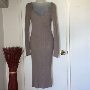 Beige sweater Dress